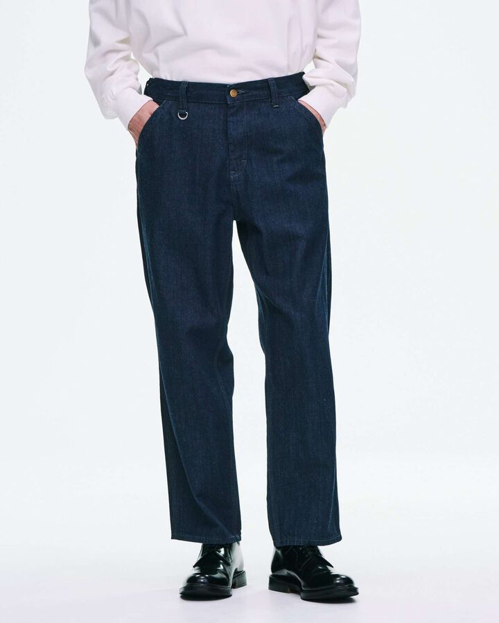 LEE DUNGAREES SHIRRING SLACKS,INDIGO, medium image number 6