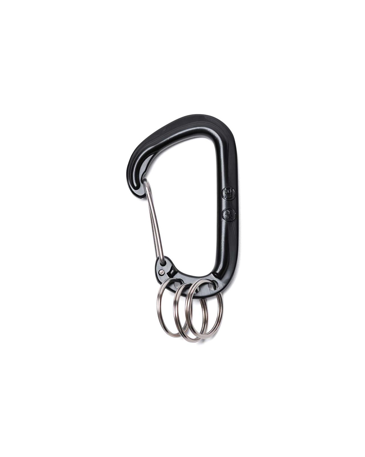 ALMINIUM CARABINER,BLACK, large image number 0