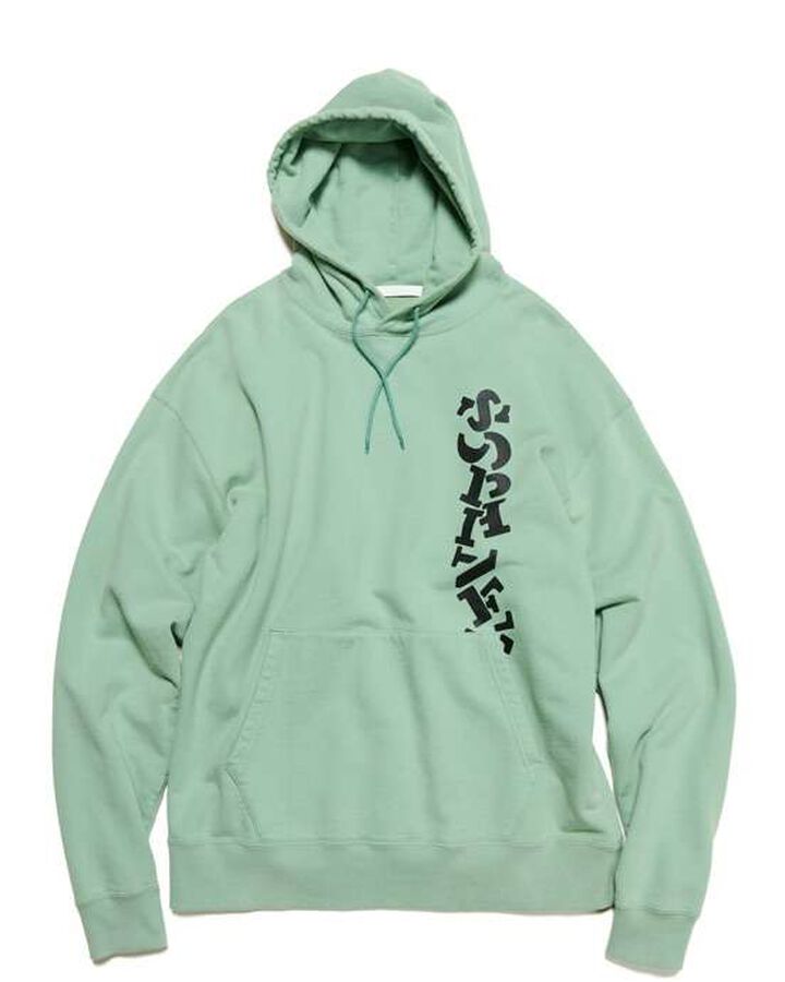 SIMON TAYLOR: STENCIL HOODIE,LIGHT BLUE, medium