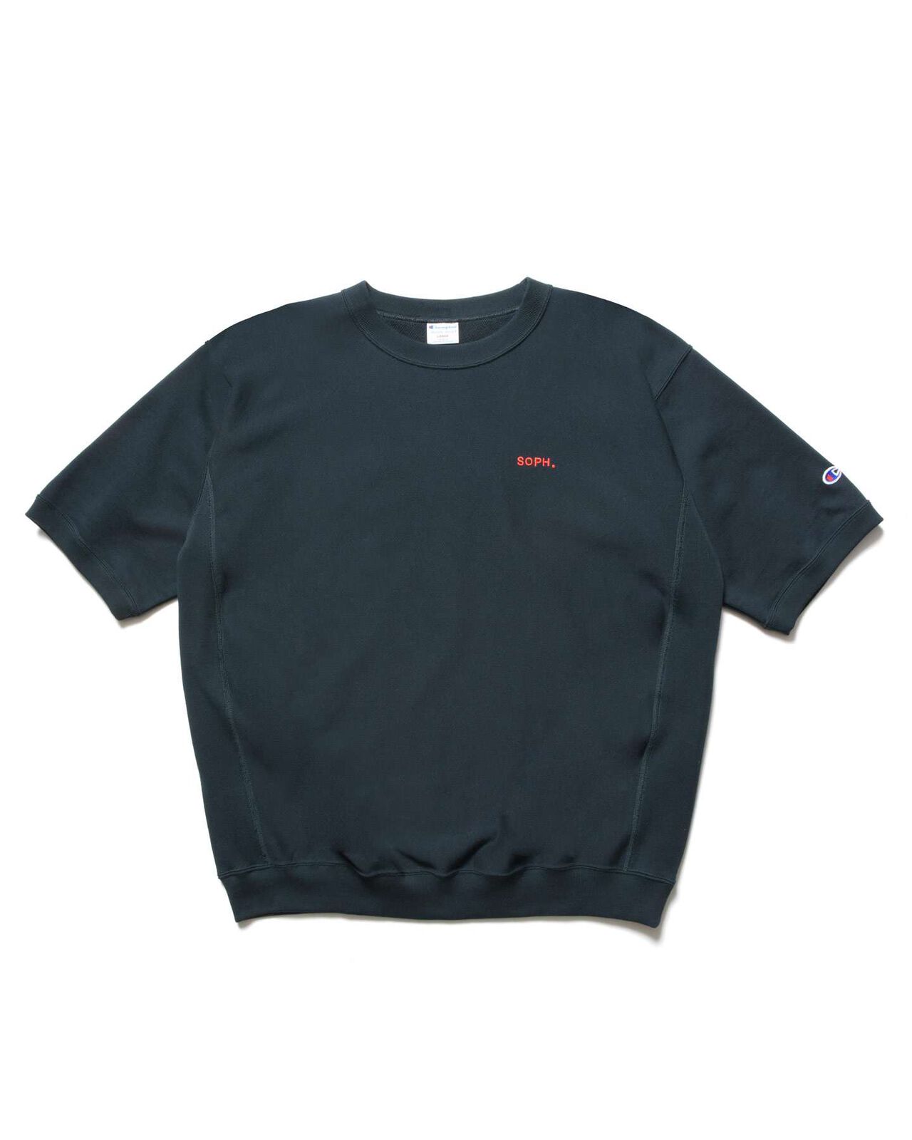 Champion REVERSE WEAVE BASIC S/S CREWNECK SWEAT,NAVY, large image number 0