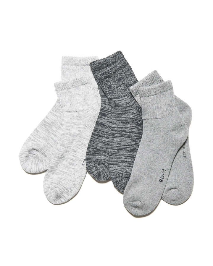 備長炭 SHORT SOCKS,GRAY, medium image number 2