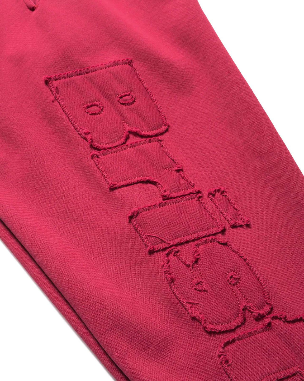 CUT-OFF LOGO SWEAT PANTS,RED, large image number 3