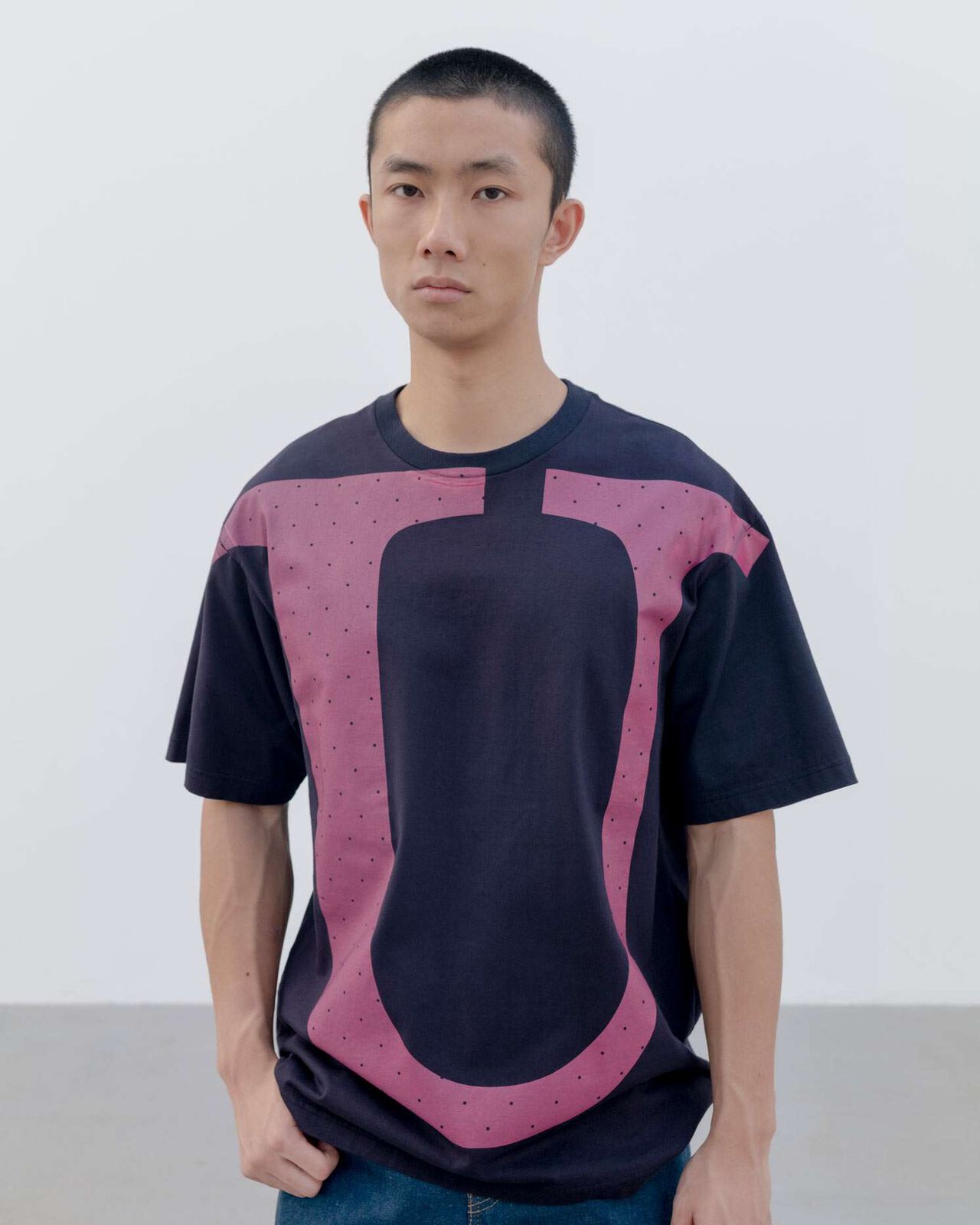 U LOGO TEE,NAVY, large image number 3