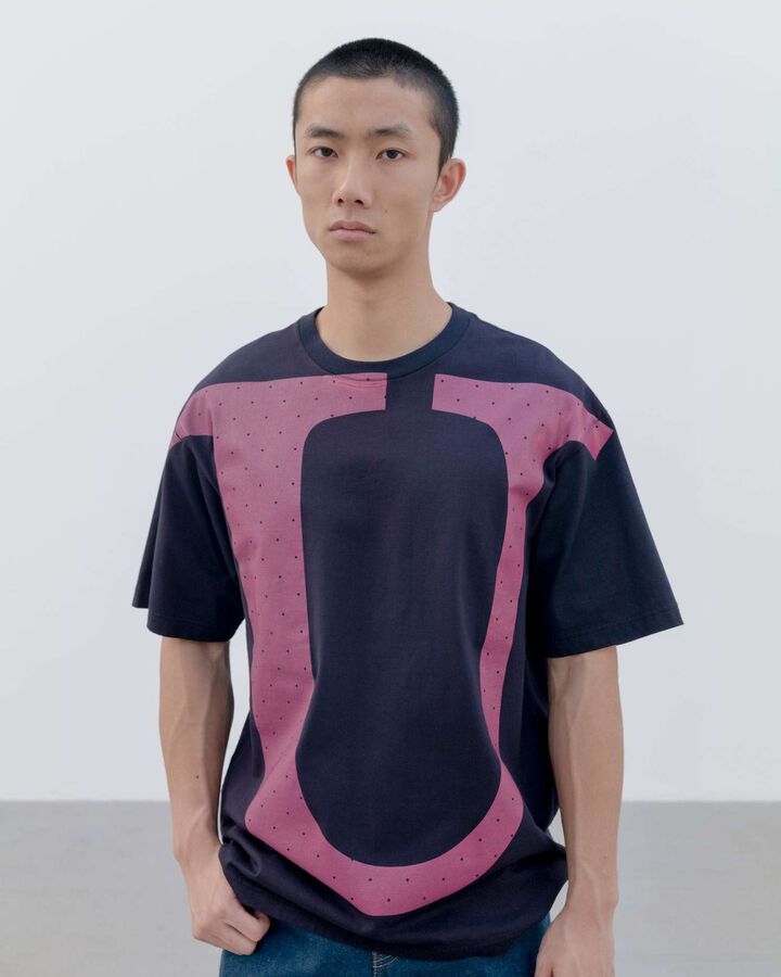 U LOGO TEE,NAVY, medium image number 3