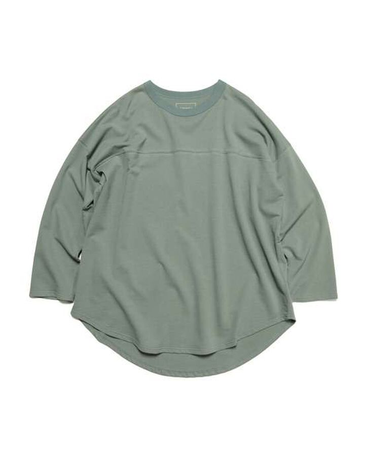 WIDE FOOTBALL TEE,KHAKI, medium