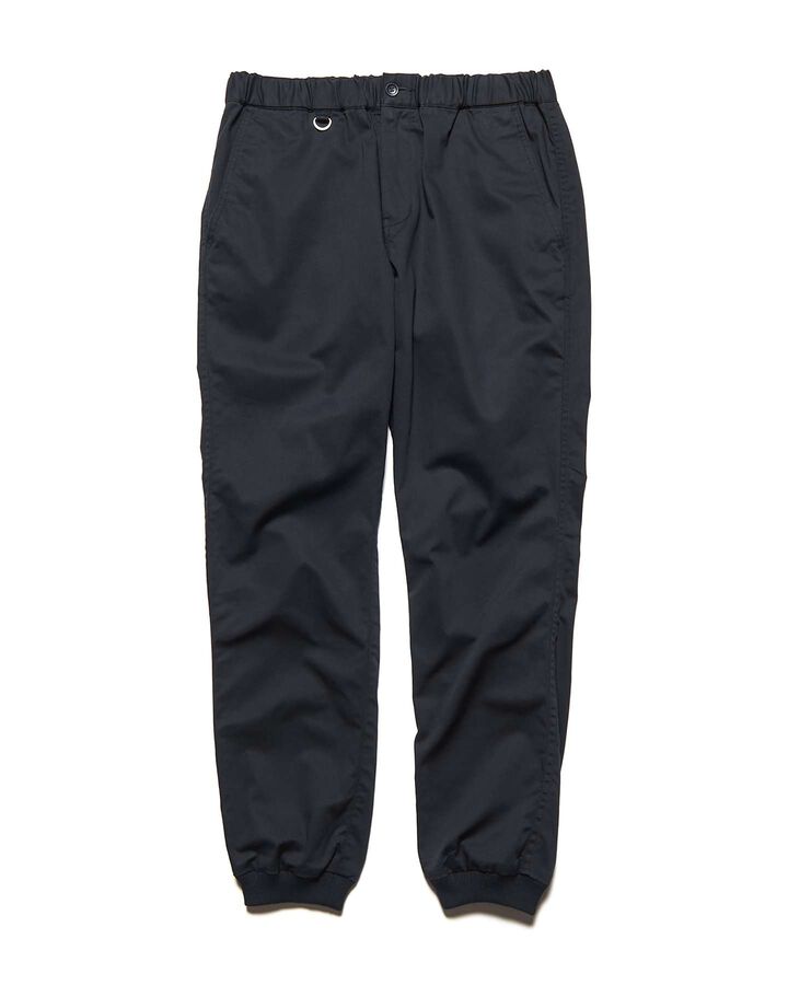 STRETCH TWILL SLIM-FIT RIBBED PANTS,BLACK, medium