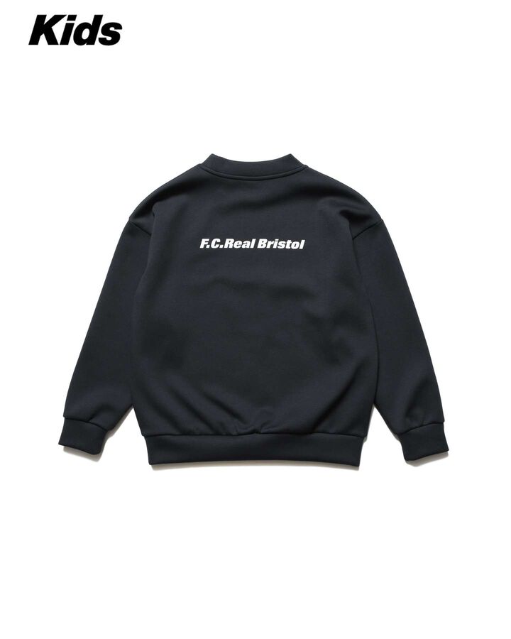 TECH SWEAT CREWNECK TOP,BLACK, medium image number 1
