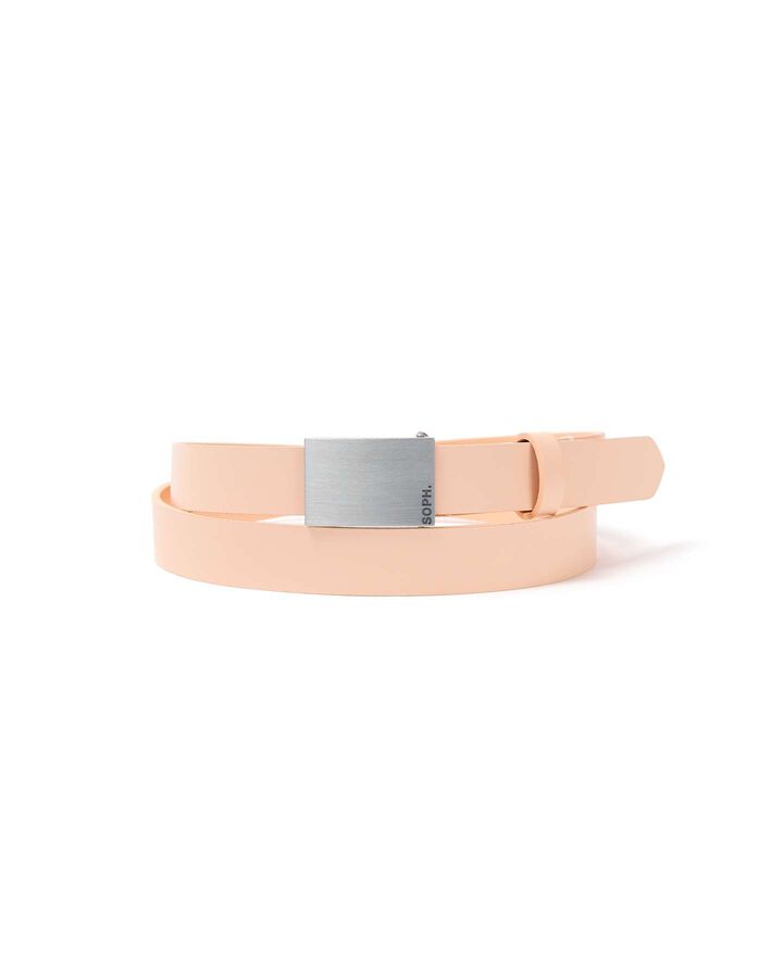 MILITARY LEATHER BELT,BEIGE, medium