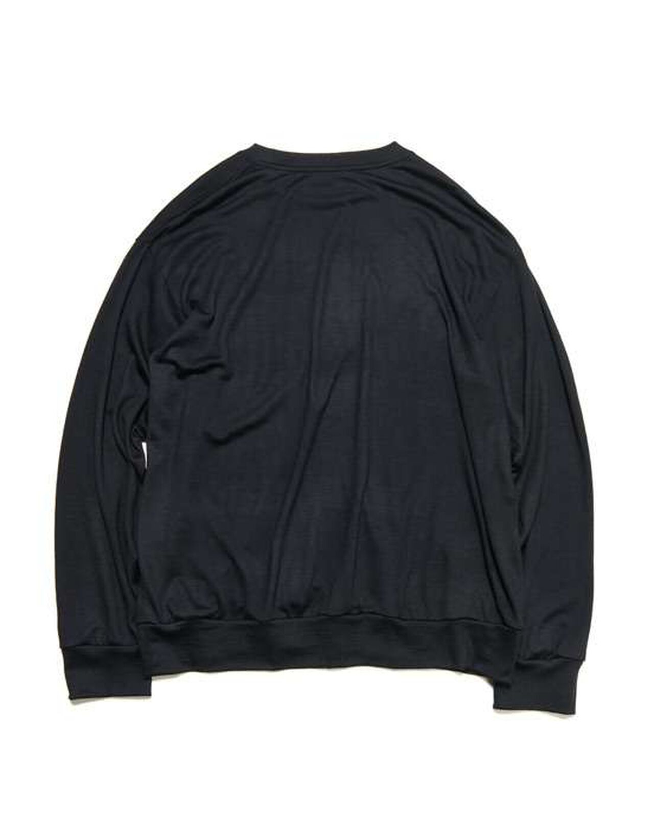 WASHABLE WOOL L/S TOP,BLACK, large image number 1