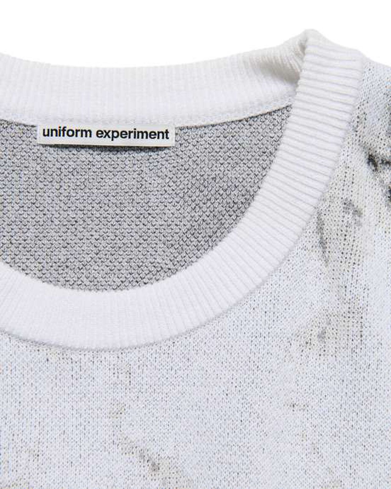 MARBLE JACQUARD KNIT,WHITE, large image number 2