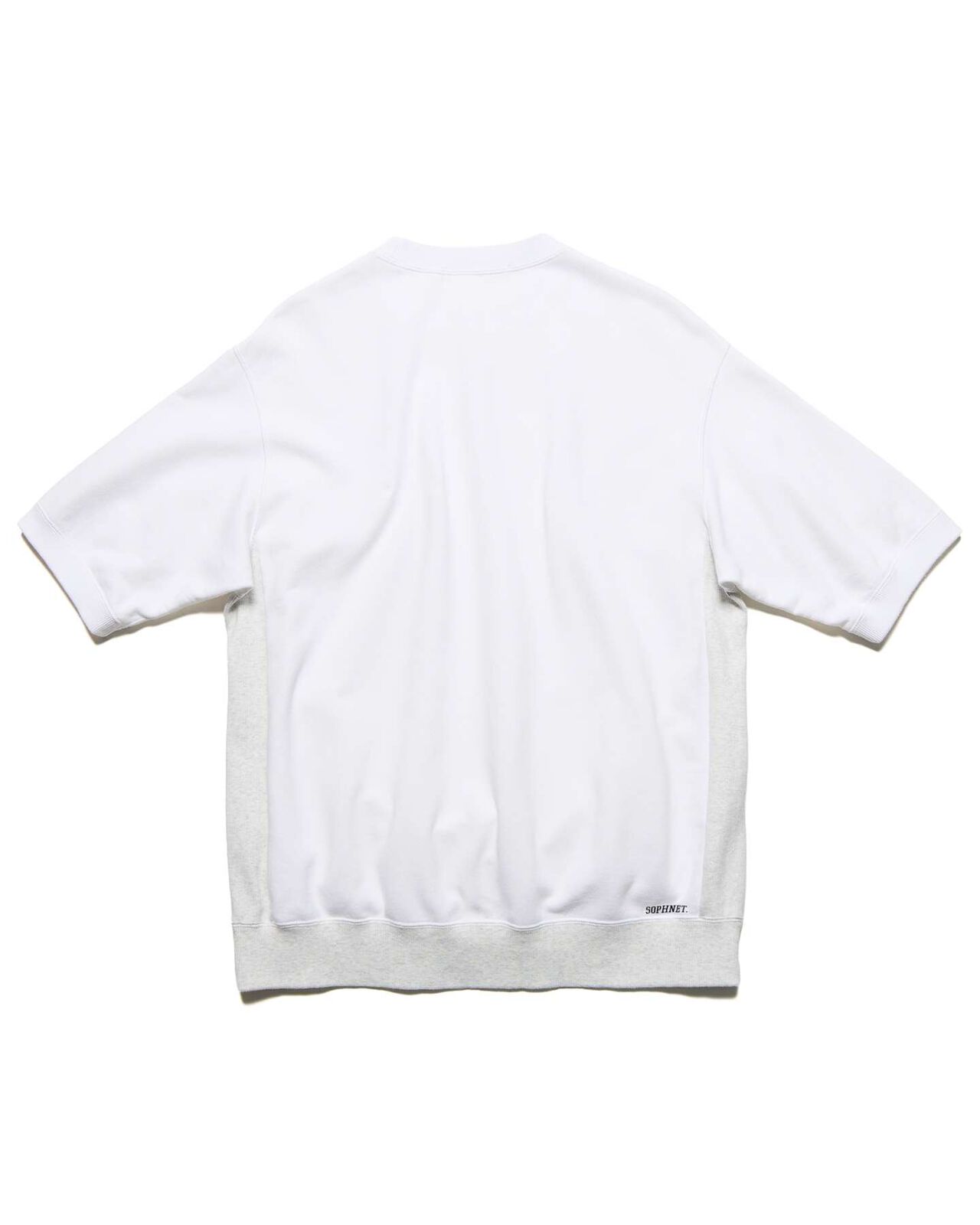 SIDE POCKET S/S CREWNECK SWEAT,WHITE, large image number 1