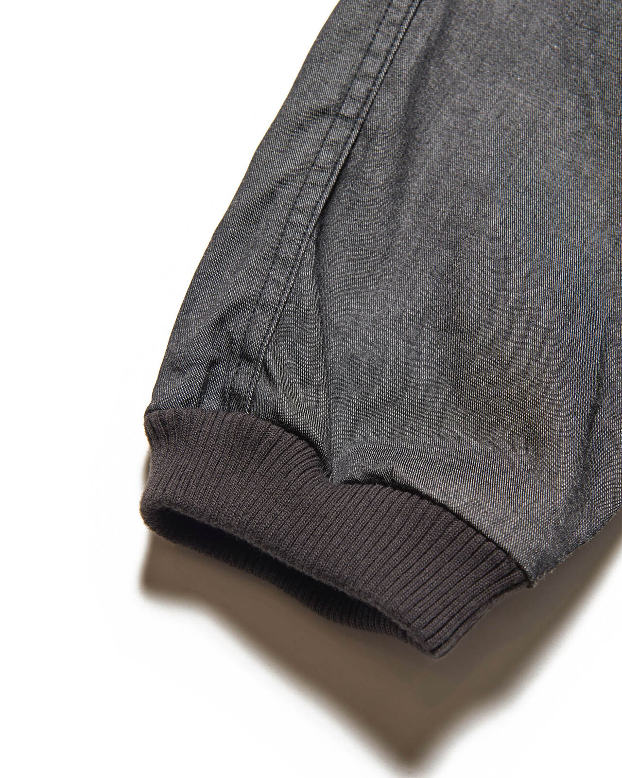 STRETCH DENIM SLIM-FIT RIBBED PANTS,BLACK, large image number 3