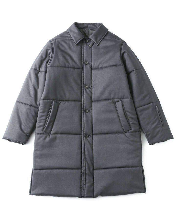 PADDED COAT,CHARCOAL GRAY, medium