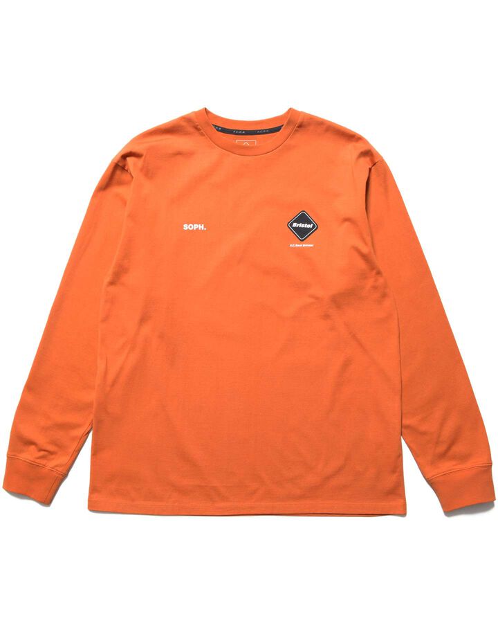 AUTHENTIC L/S TEE,ORANGE, medium