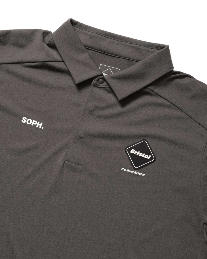 S/S TECH POLO,CHARCOAL GRAY, medium image number 2