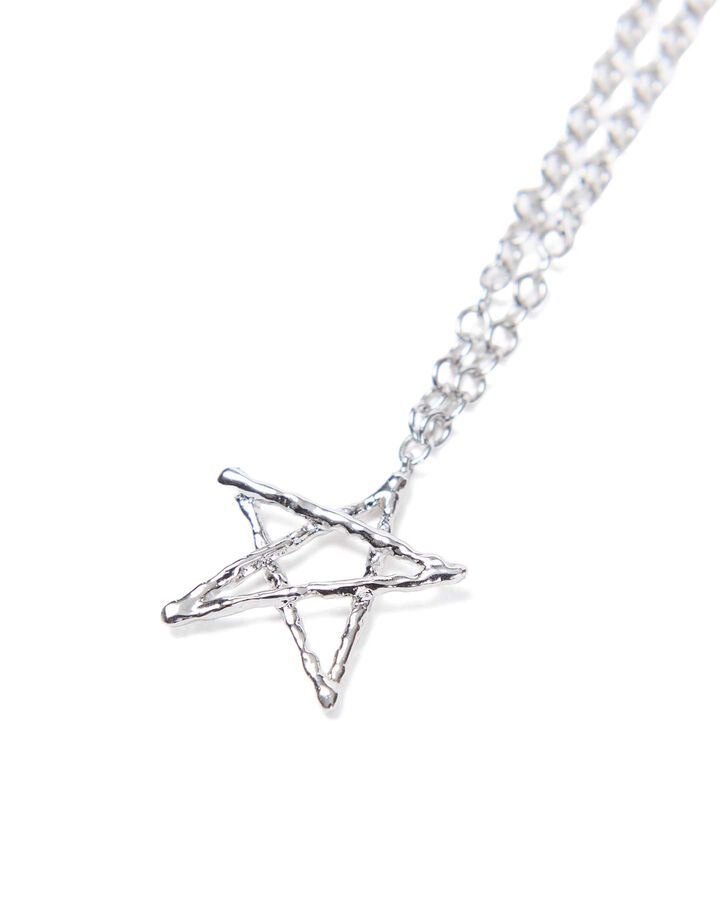 STAR NECKLACE,SILVER, medium image number 1