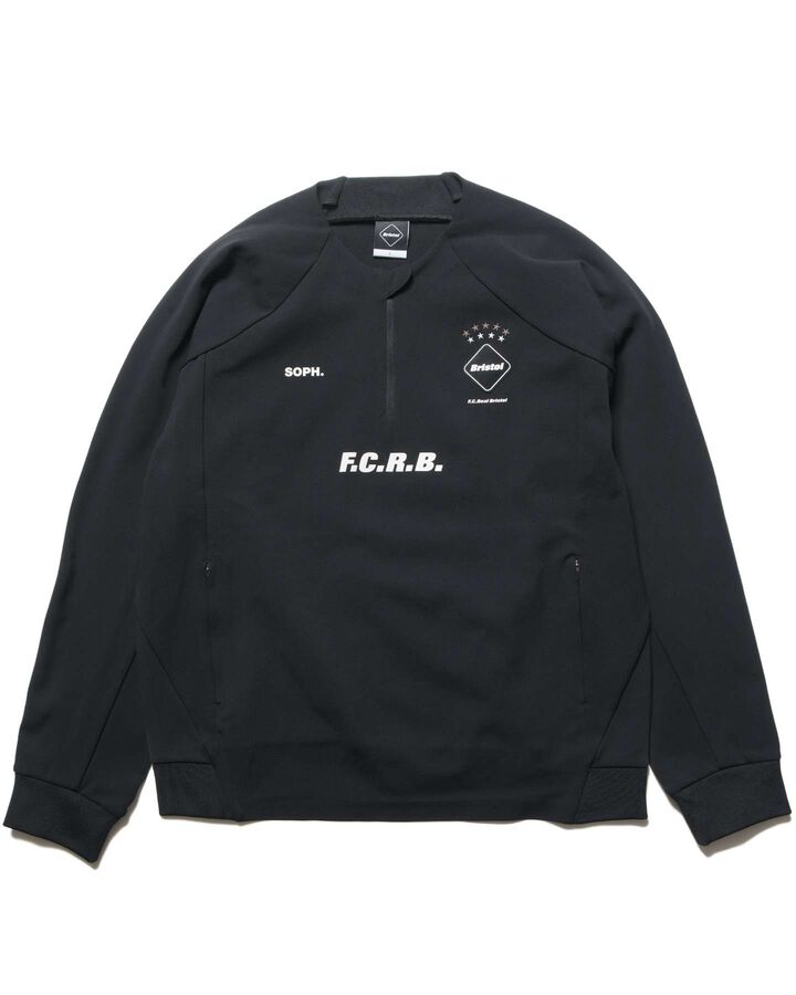 PDK QUARTER-ZIP TOP,BLACK, medium image number 0