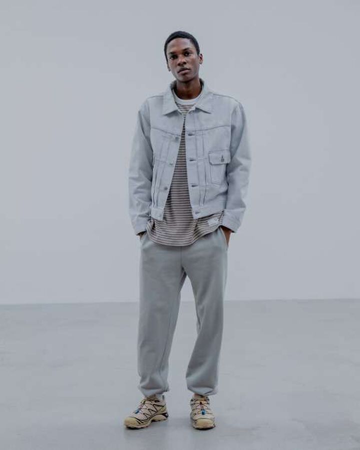 WASHED DENIM JACKET,WHITE, medium image number 5