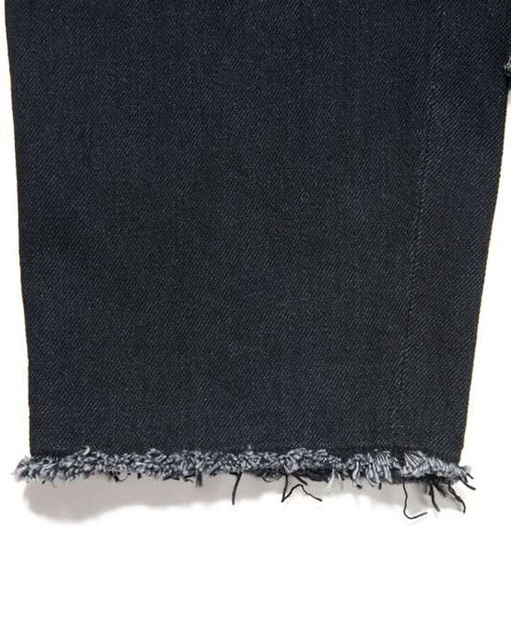 WASHED RELAX FIT PANTS,BLACK, medium image number 3
