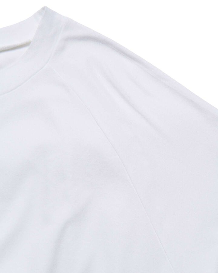 RAGLAN 3/4 SLEEVE WIDE TEE,WHITE, medium image number 2