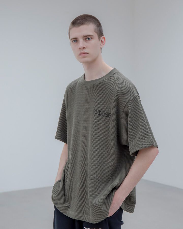 UE NAVY WAFFLE TEE,BLACK, medium image number 4