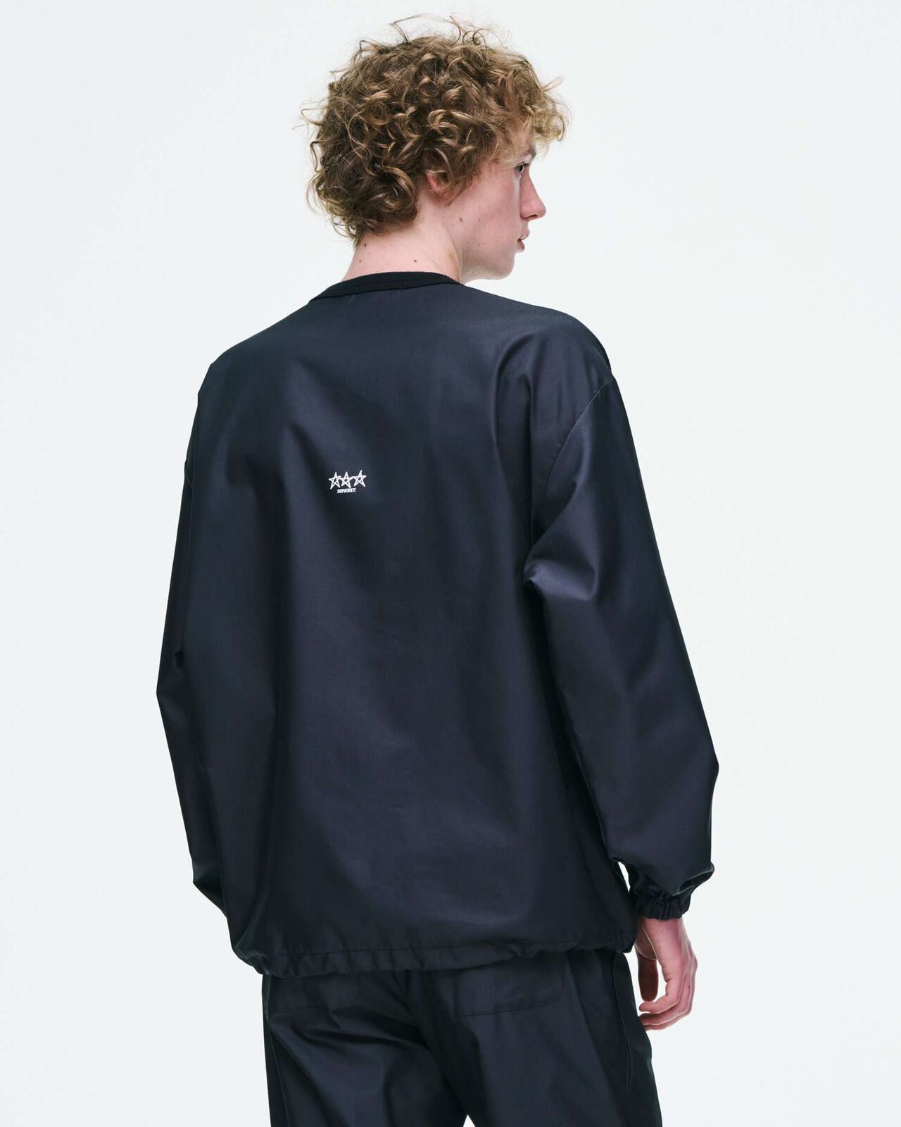FABRIC-MIX L/S TOP,LIGHT BLUE, large image number 5