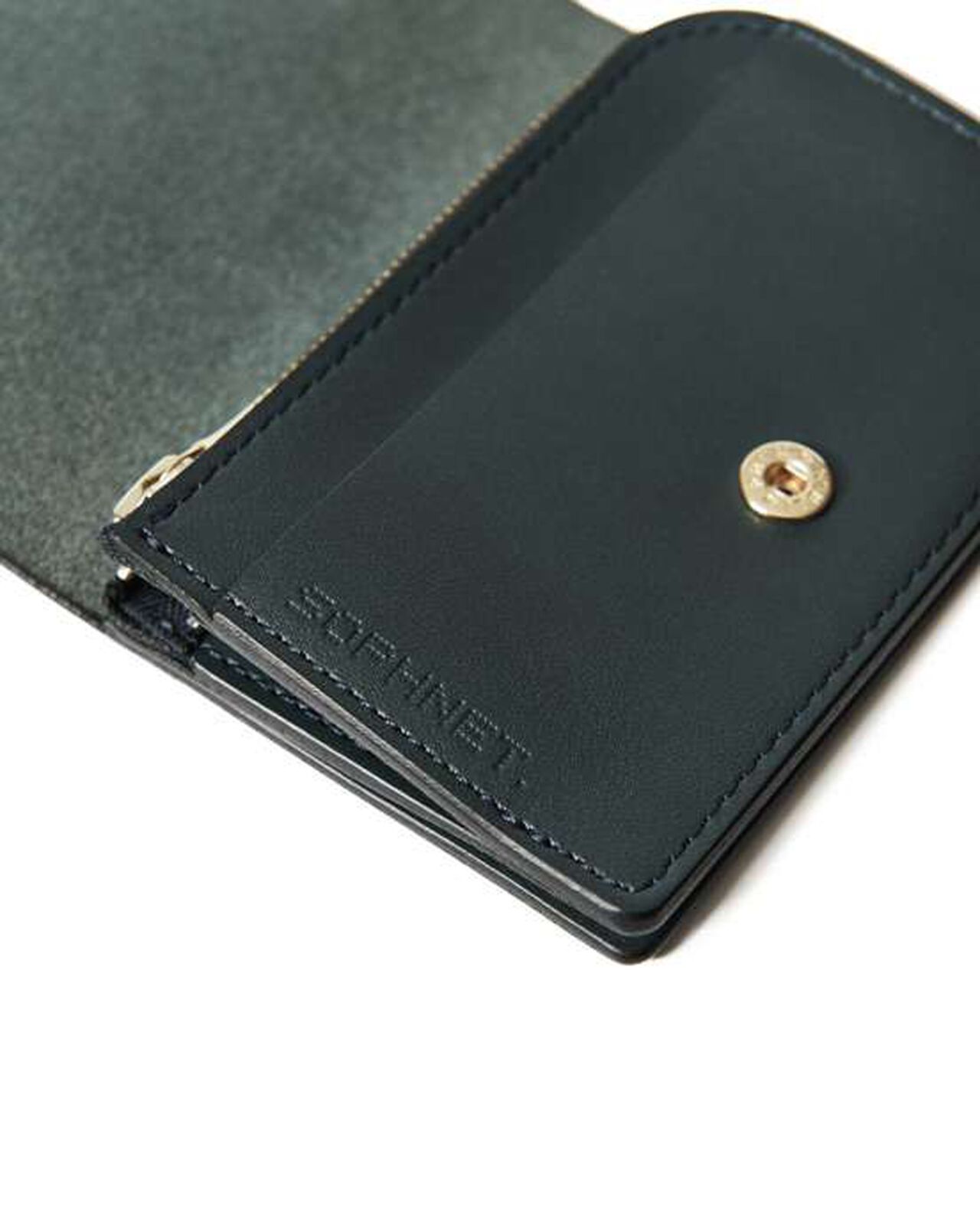 LEATHER SMALL WALLET,NAVY, large image number 2