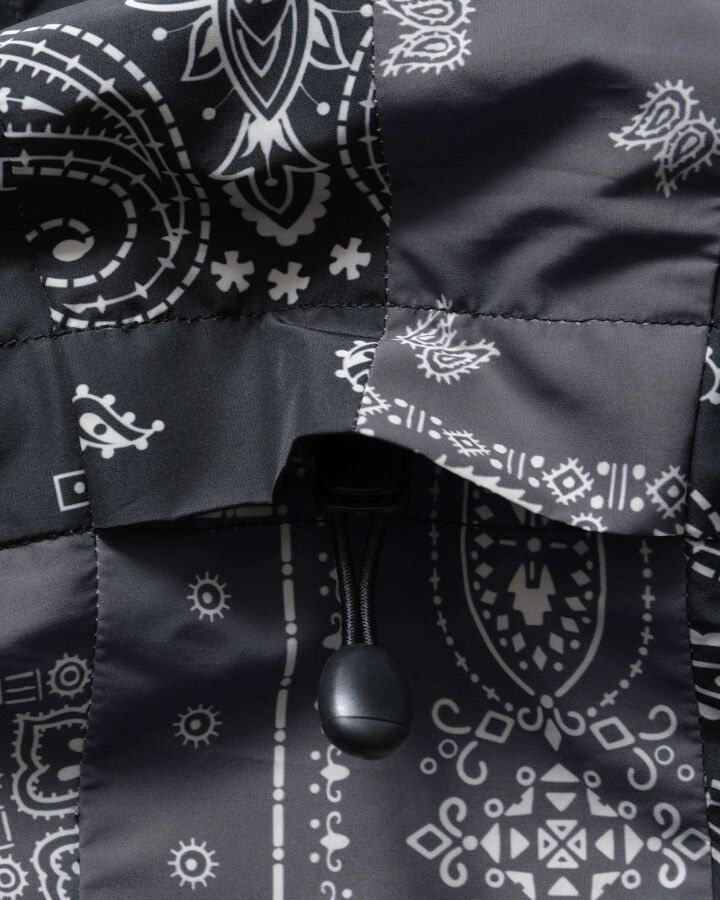 PATCHWORK STRIPE PRACTICE JACKET,BLACK, medium image number 5