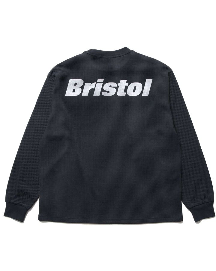 TECH WAFFLE L/S LOUNGE TOP,BLACK, medium image number 1