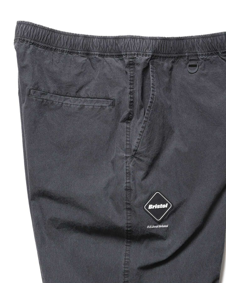 WASHED CRISP DENIM TRACK PANTS,BLACK, medium image number 2