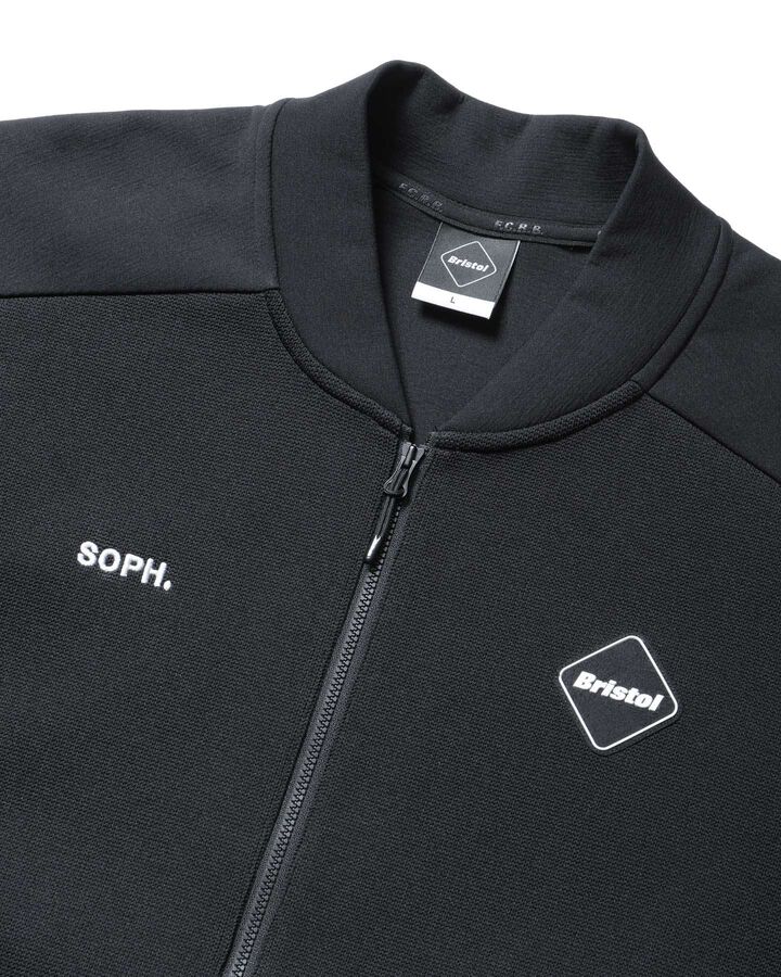 QUARTER KNIT BLOUSON,BLACK, medium image number 2