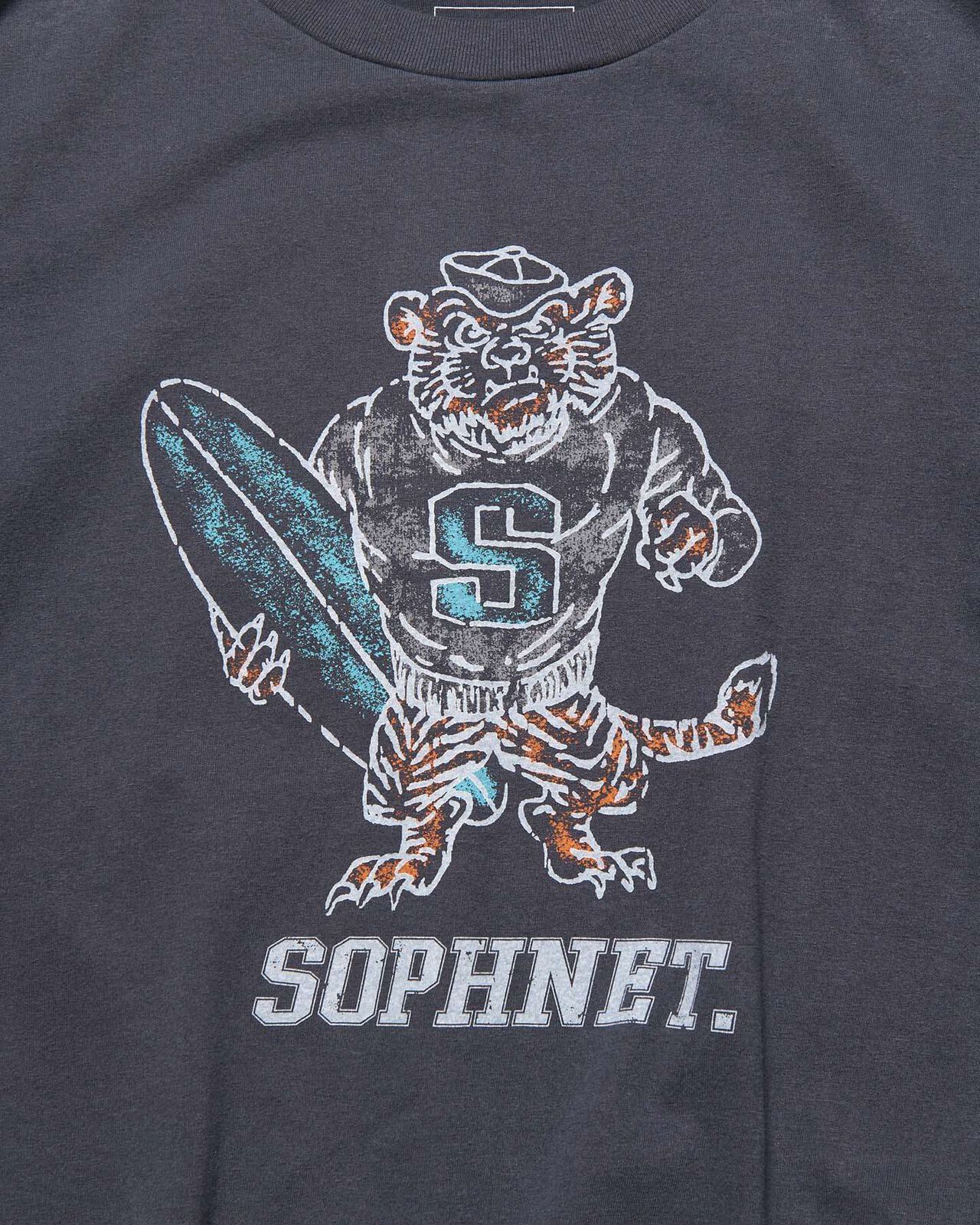 VINTAGE GRAPHIC WIDE TEE,CHARCOAL GRAY, large image number 2