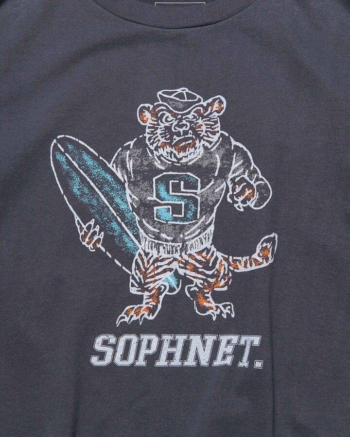 VINTAGE GRAPHIC WIDE TEE,CHARCOAL GRAY, medium image number 2