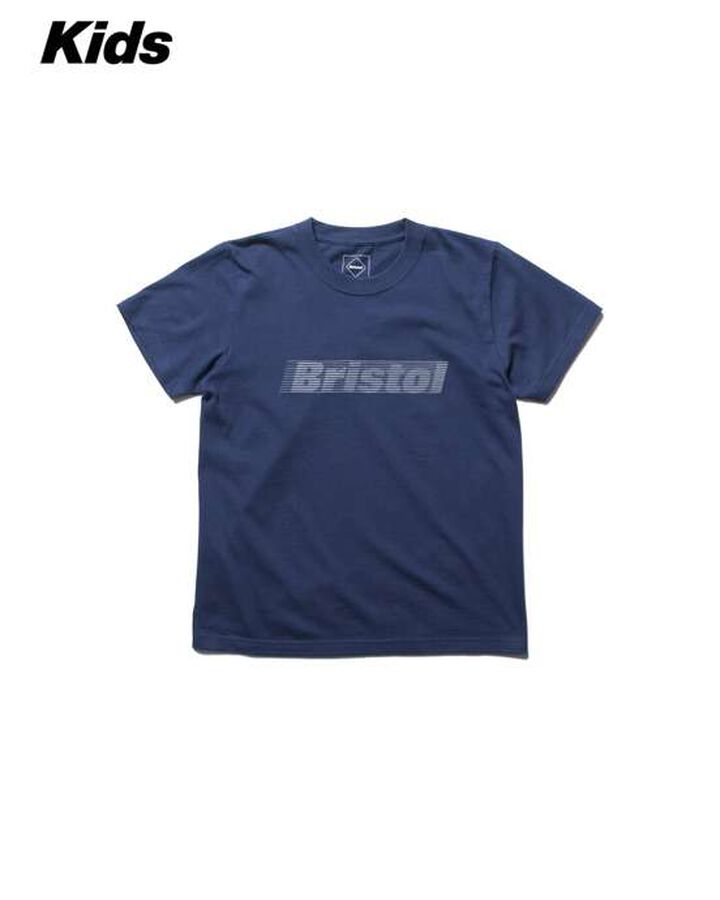 EFFECT LINE LOGO S/S TEE,NAVY, medium