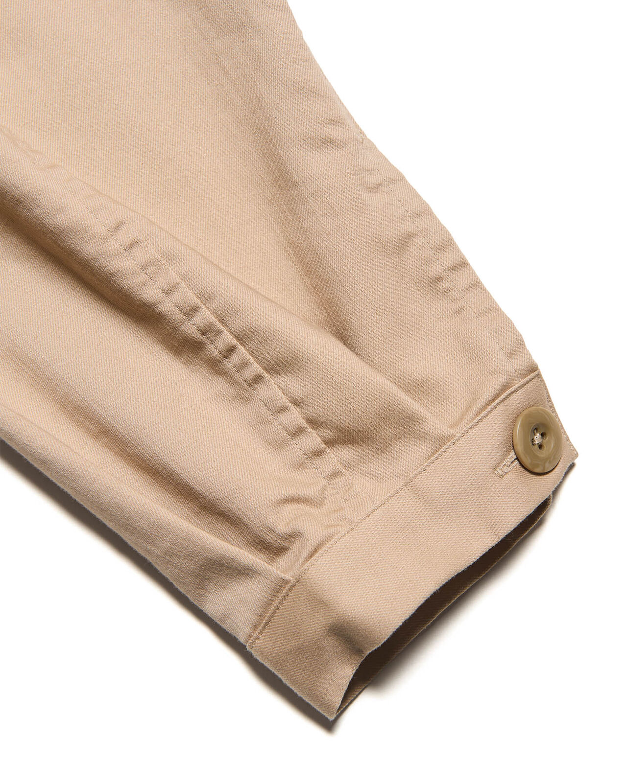 STRETCH TWILL FATIGUE SHIRT,BEIGE, large image number 6