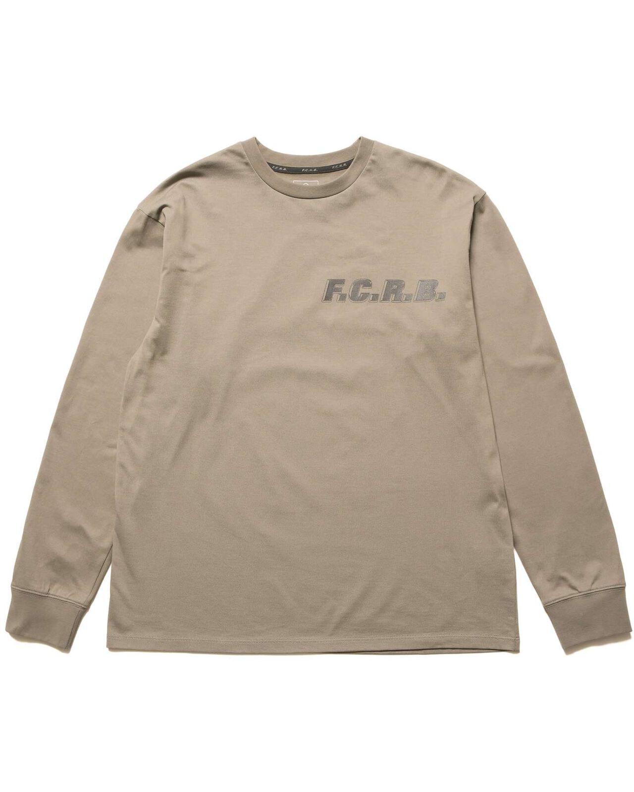 SHADOW EMBLEM L/S TEE,GREIGE, large image number 0