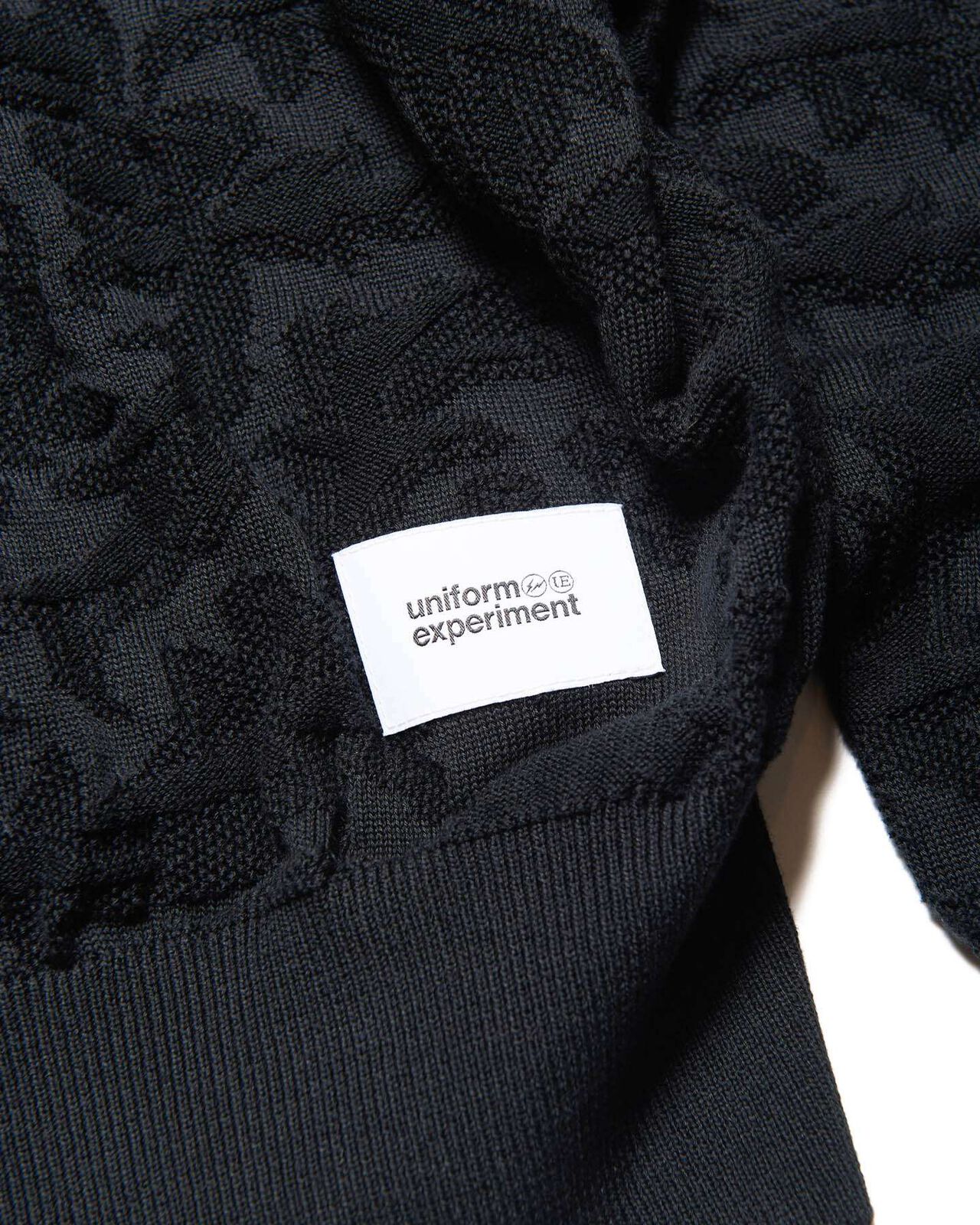 JACQUARD KNIT,BLACK, large image number 3