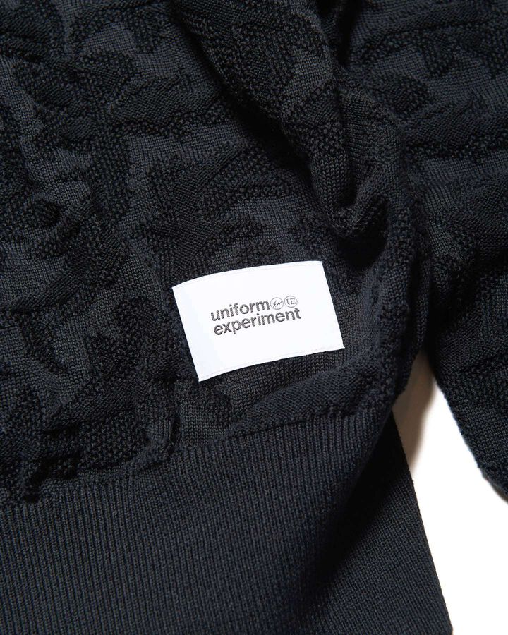 JACQUARD KNIT,BLACK, medium image number 3