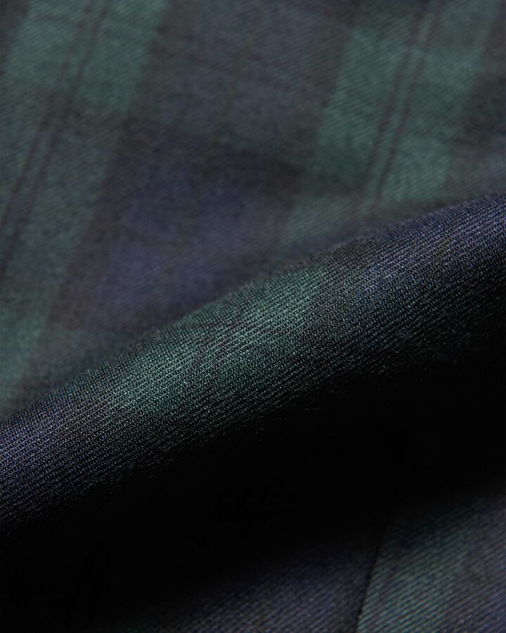 STRETCH WOOL SIDE POCKET TAPERED PANTS,GREEN, medium image number 4