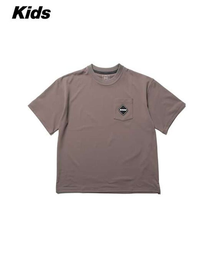 EMBLEM POCKET TEE,LIGHT BROWN, medium image number 0