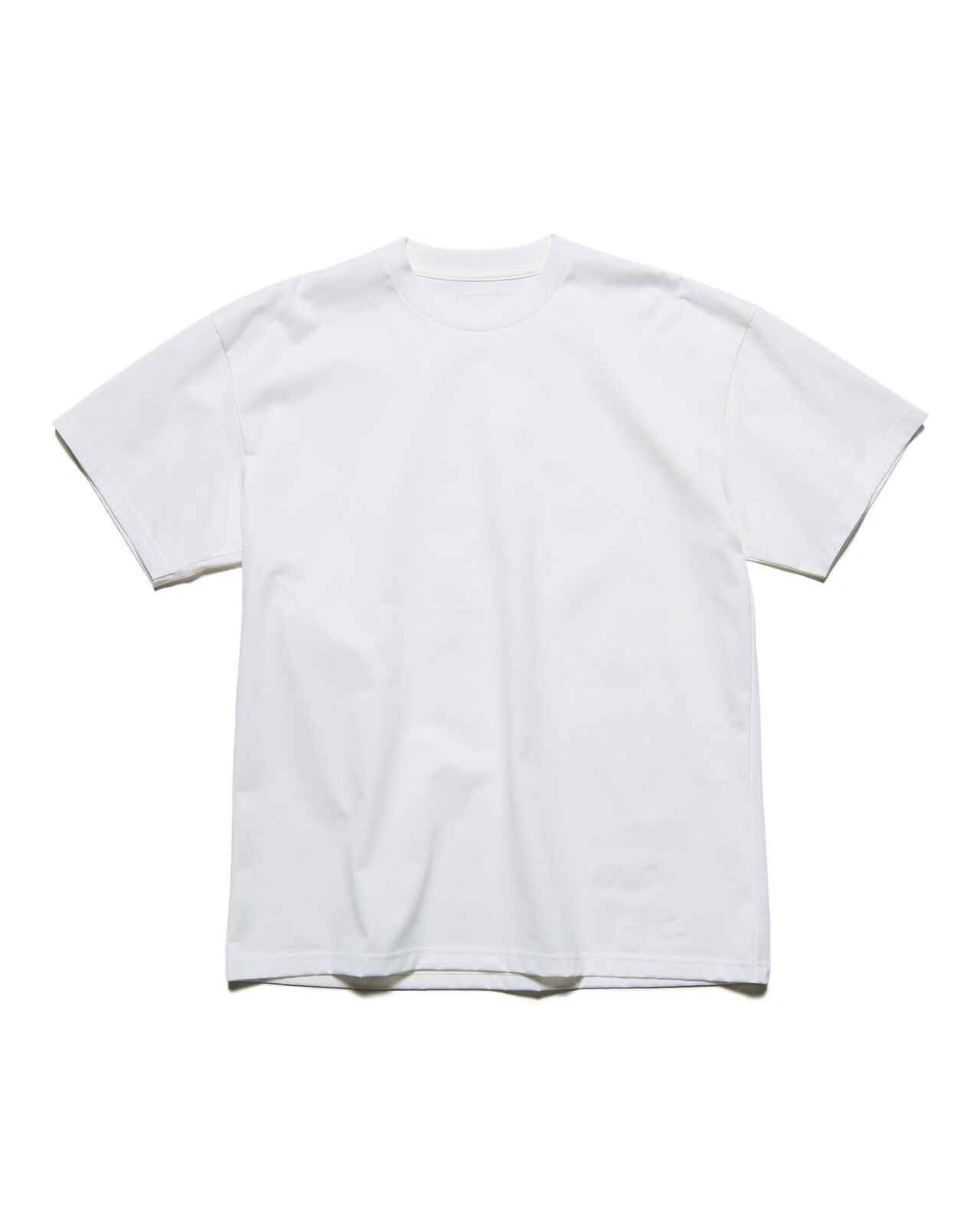 LUSTER COTTON ESSENTIAL TEE,WHITE, large image number 0