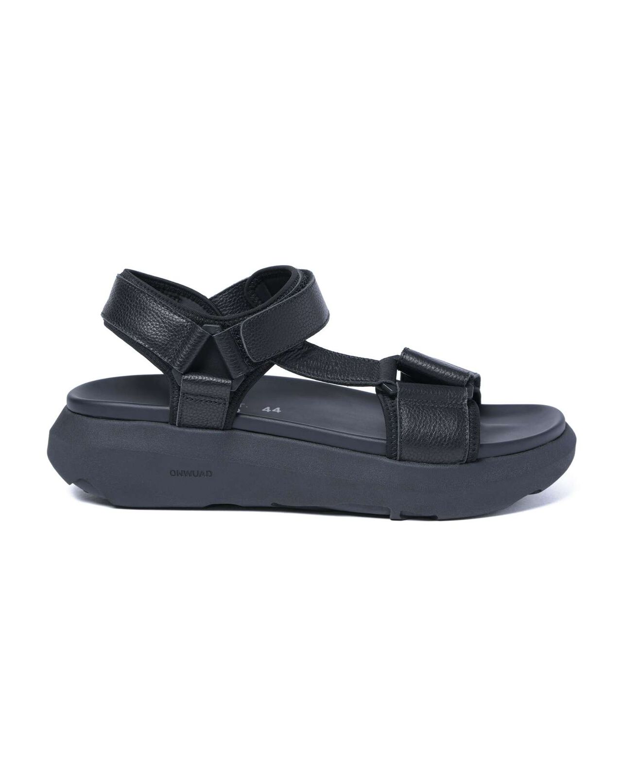ONWUAD LEATHER SANDALS,BLACK, large image number 3