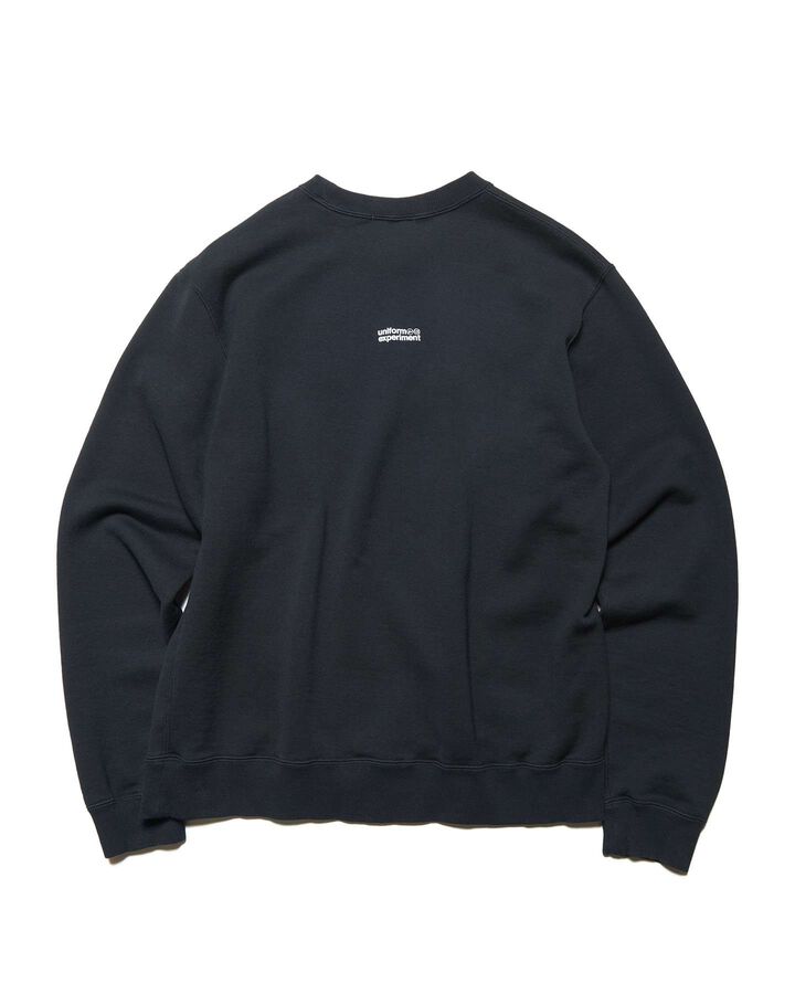 MICHAEL CHERNO: NARCISSUS CREWNECK TOP,BLACK, medium image number 1