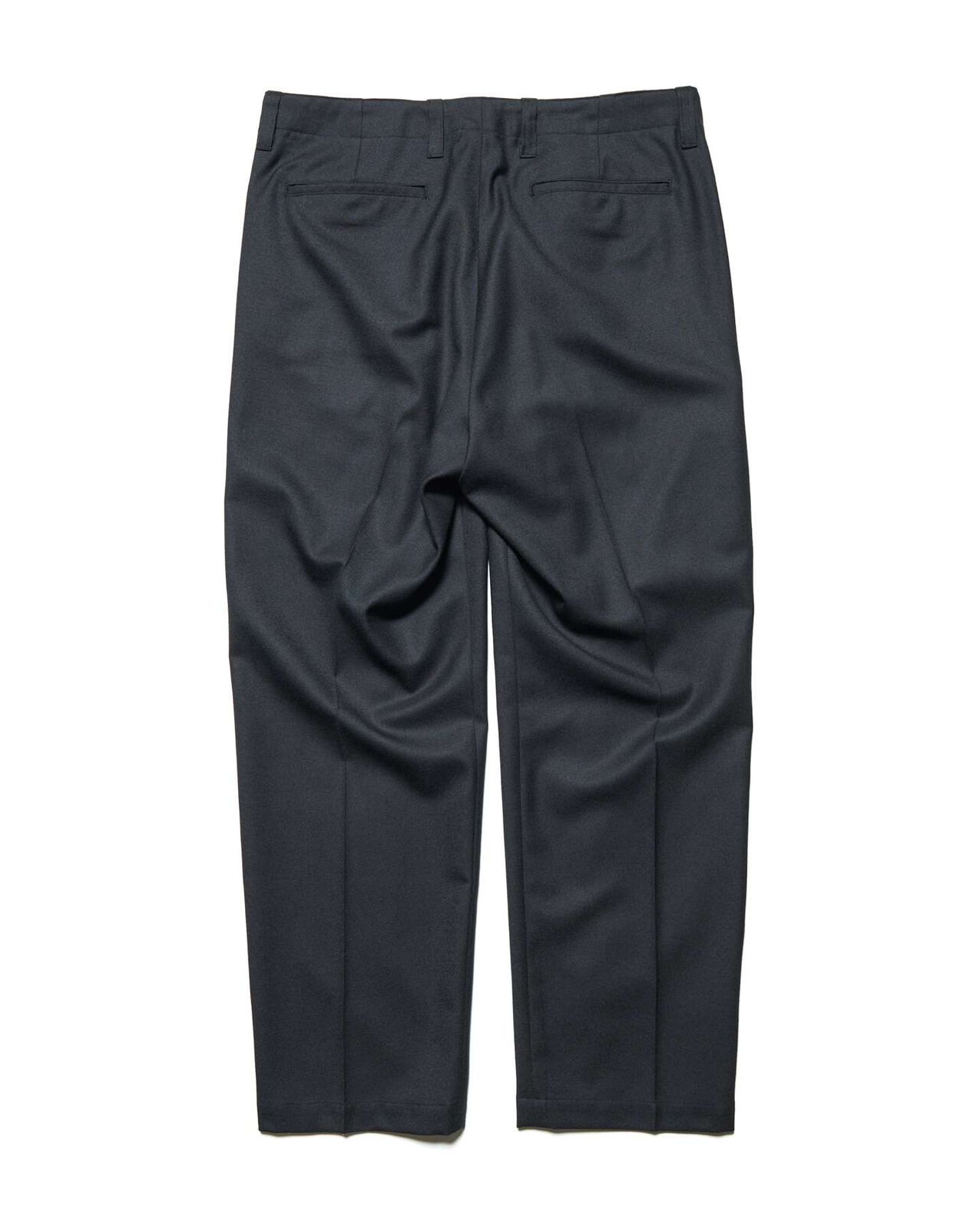 STRETCH WOOL SIDE POCKET TAPERED PANTS,BLACK, large image number 2