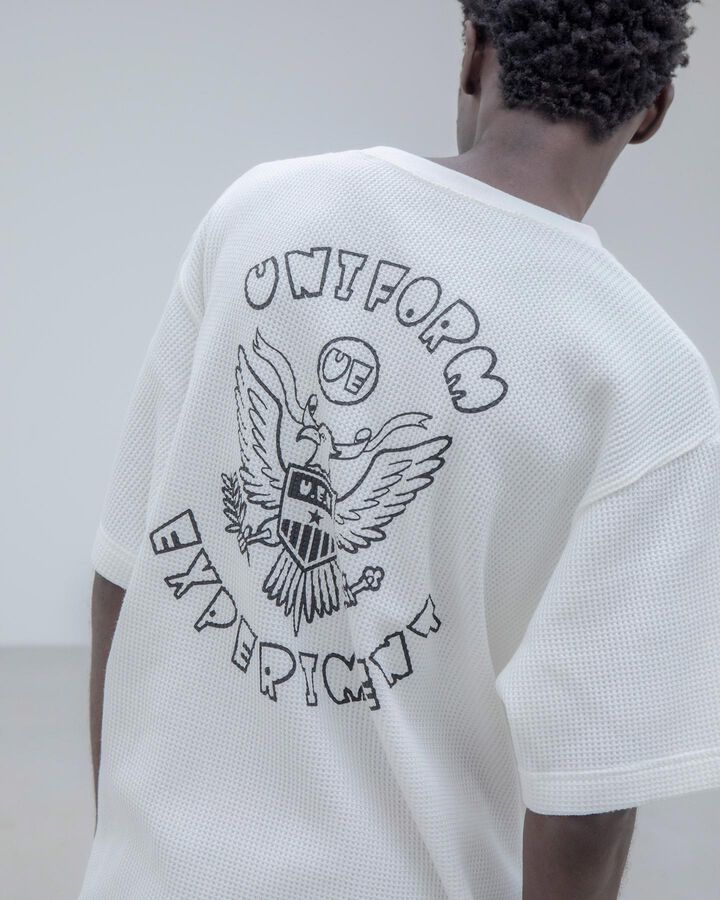 UE NAVY WAFFLE TEE,KHAKI, medium image number 5