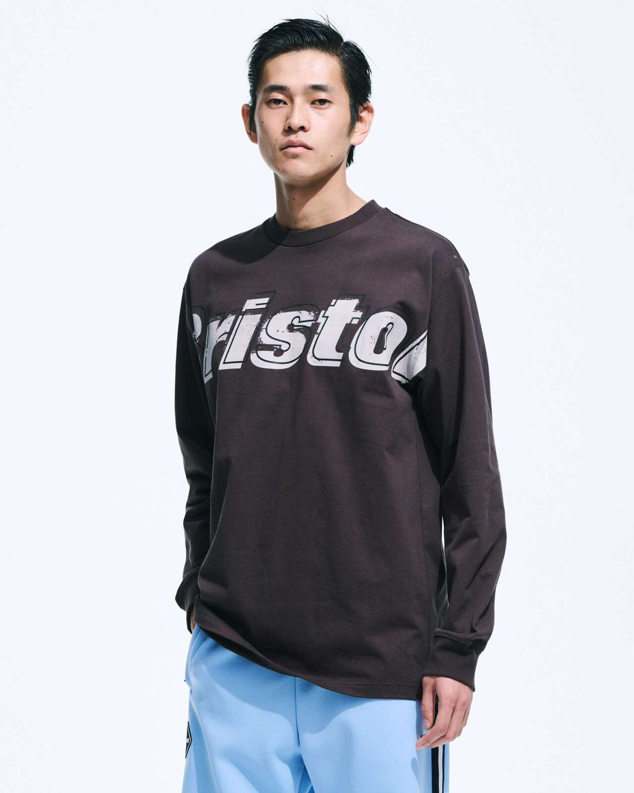 OVERLAY L/S TEE,NAVY, large image number 3