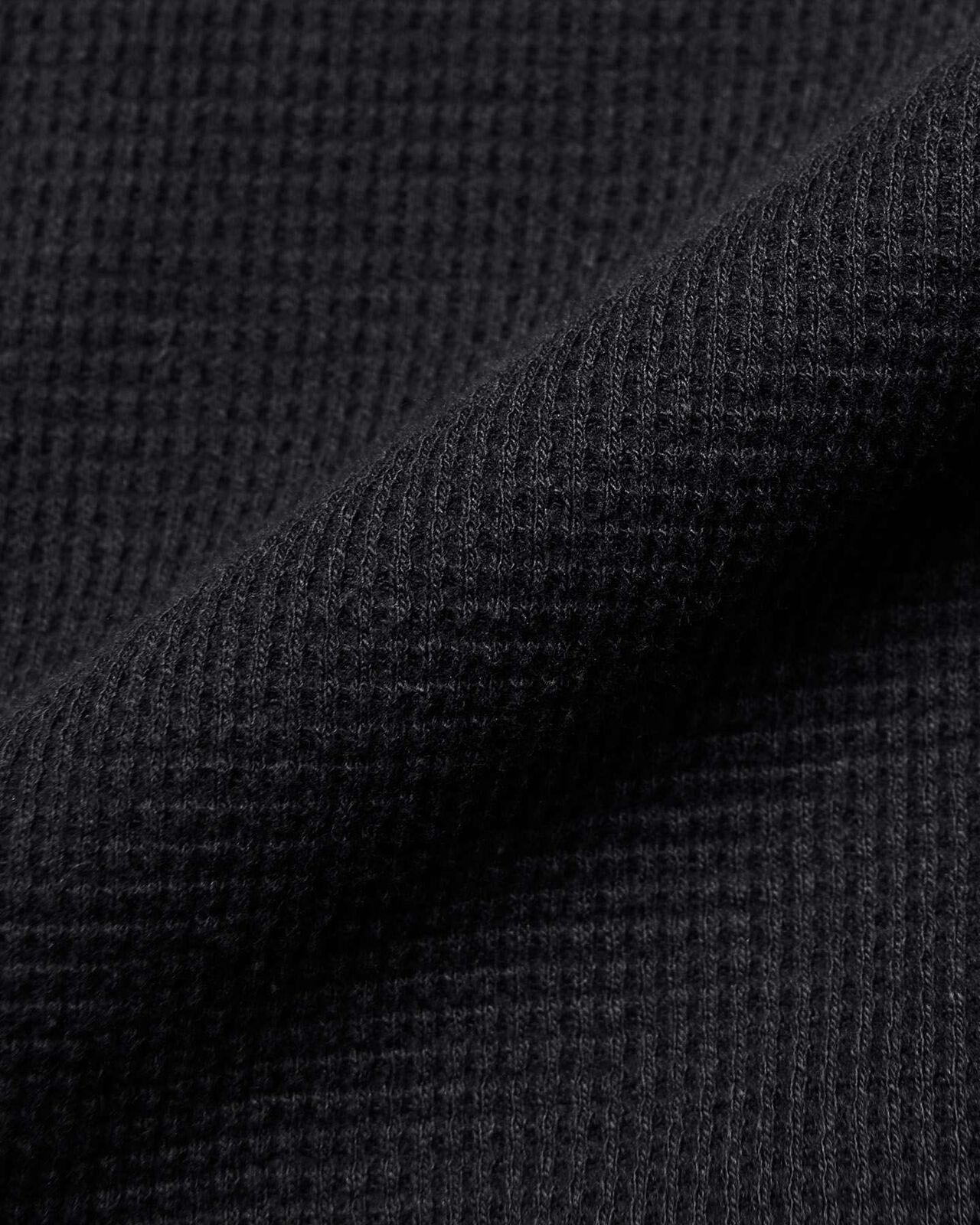 WAFFLE TURTLENECK TOP,BLACK, large image number 3