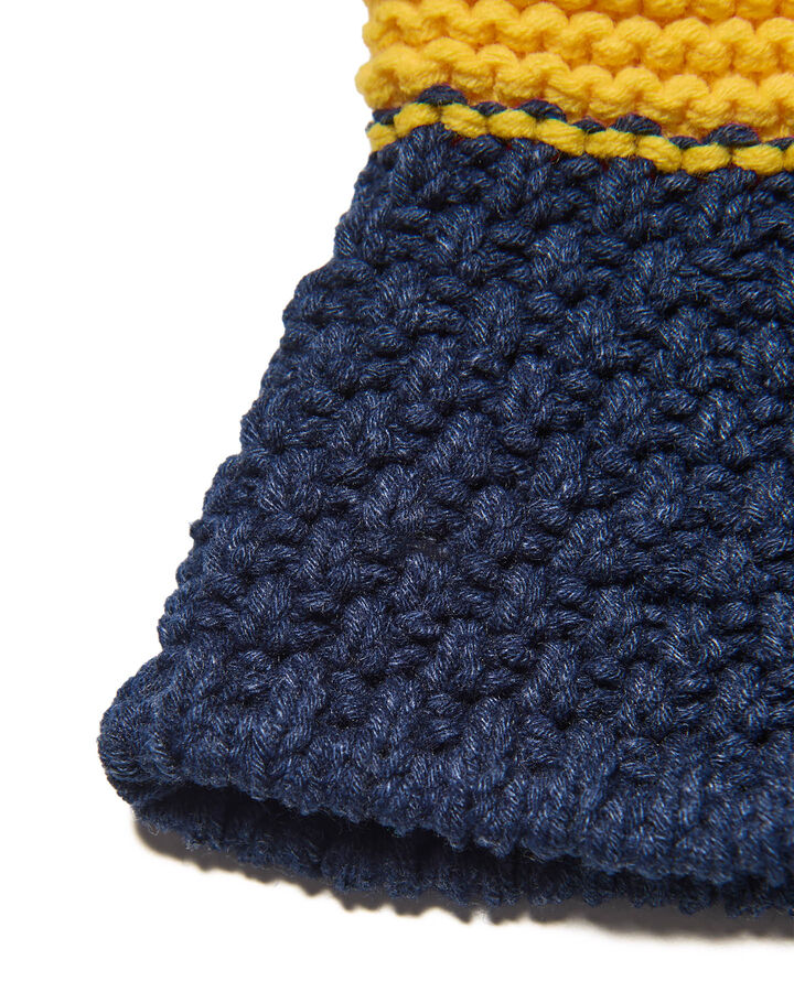 LOGO JACQUARD KNIT HAT,NAVY, medium image number 3