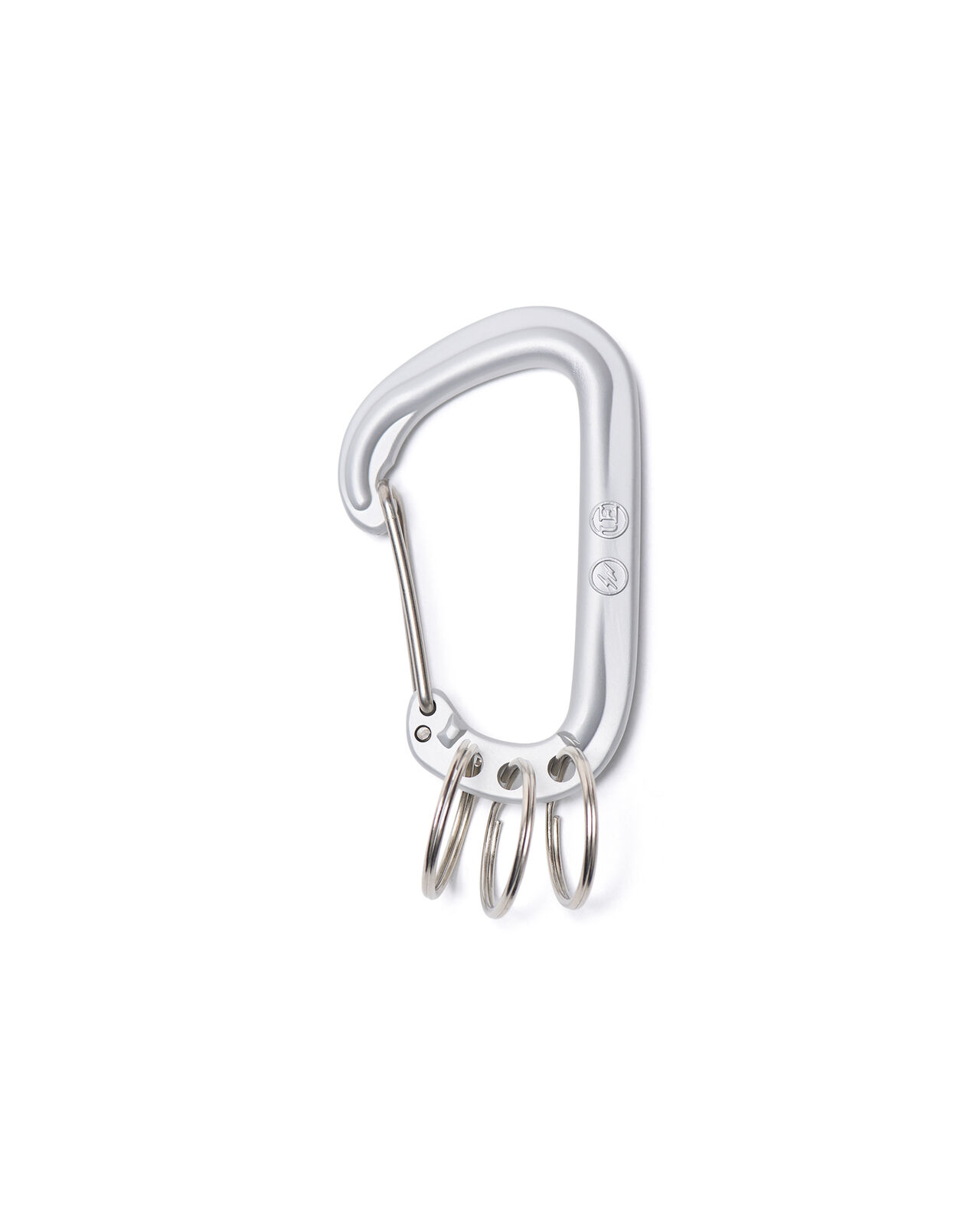 ALMINIUM CARABINER,SILVER, large image number 0