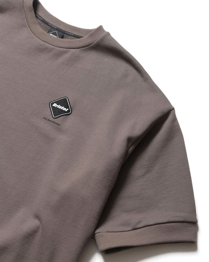 S/S CREWNECK BAGGY SWEAT,LIGHT BROWN, medium image number 2